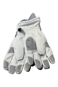 1632 winter gloves grey white